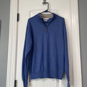PETER MILLAR COLLECTION Quarter-Zip Sweater Merino Wool Medium‎